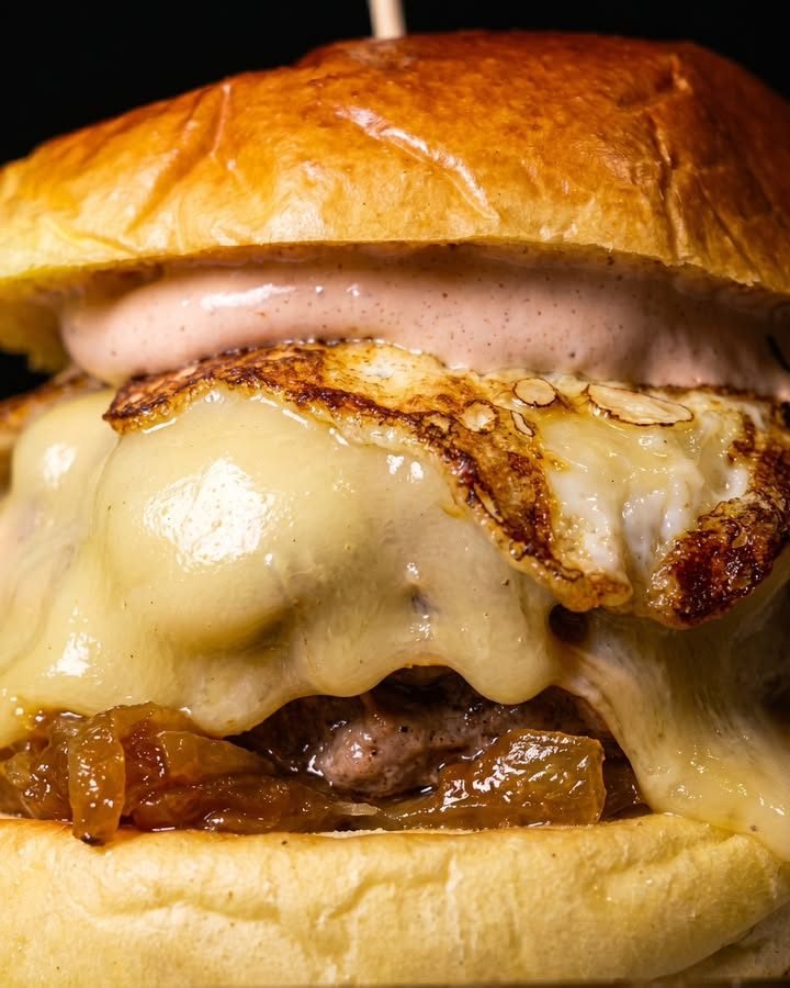 Hamburguesa con doble queso fundido de La Capital
